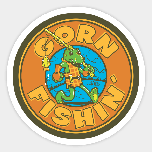 Gorn Fishin' Sticker by Captain_RibMan